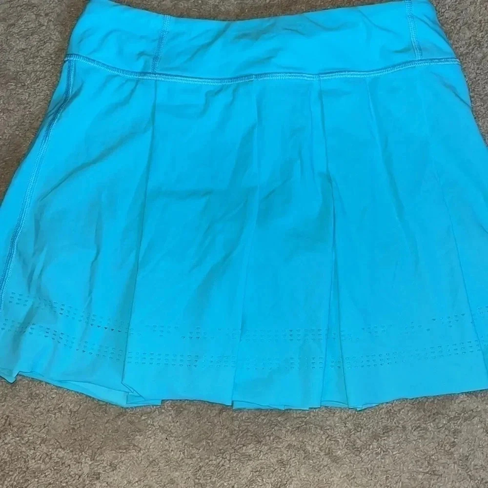 Ivivva girls lined pleated active/tennis skirt, skort size 12 - Picture 2 of 7